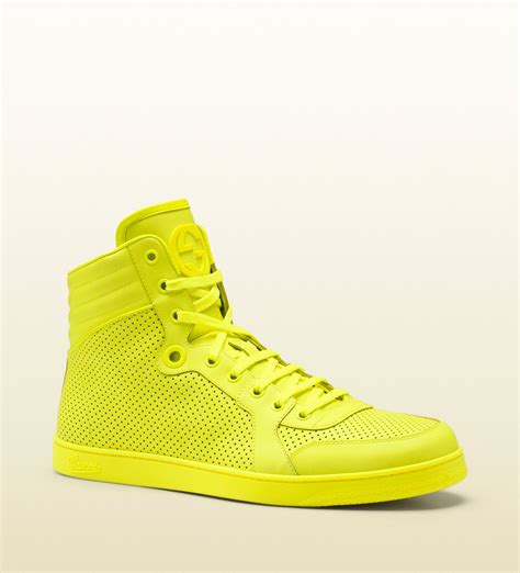 gucci sneaker yellow|gucci neon yellow sneakers.